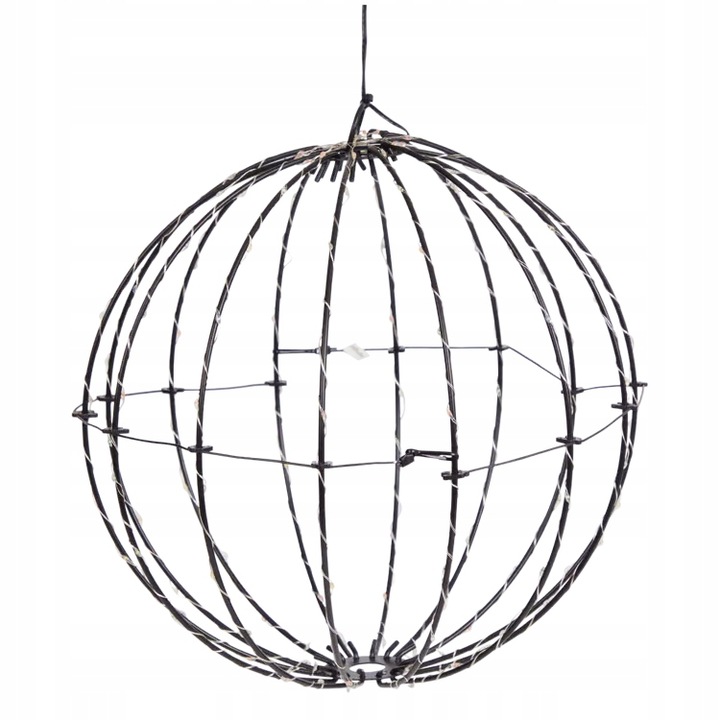 Kula świetlna Ø 30 cm z timerem, 140 LED, Kolorowa do wewnątrz i zewnątrz