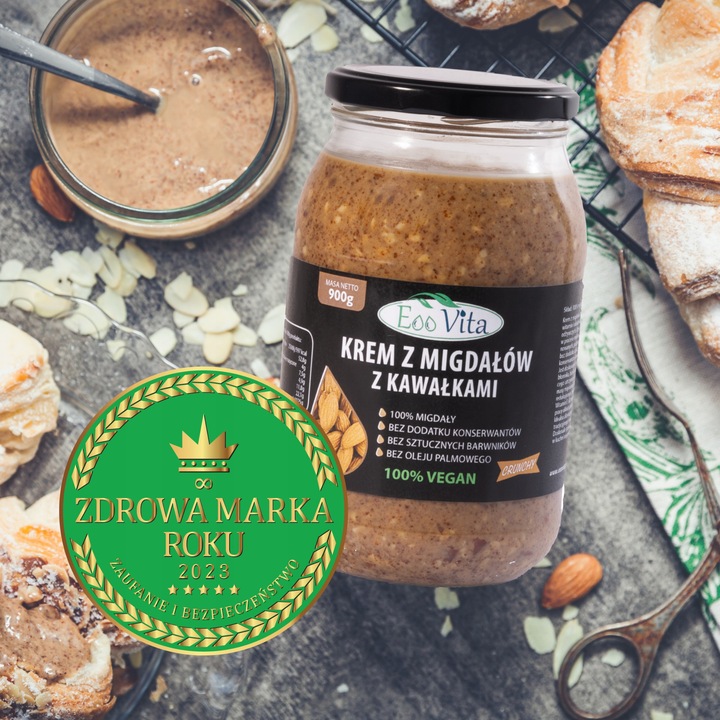 Pasta masło z migdałów migdałowe CRUNCH 900g