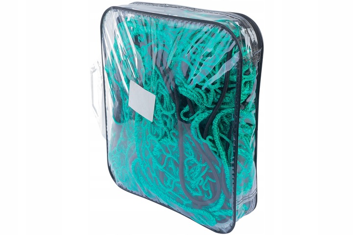 Siatka zabezpieczająca na przyczepkę 150x270 z gumą transportowa ochronna