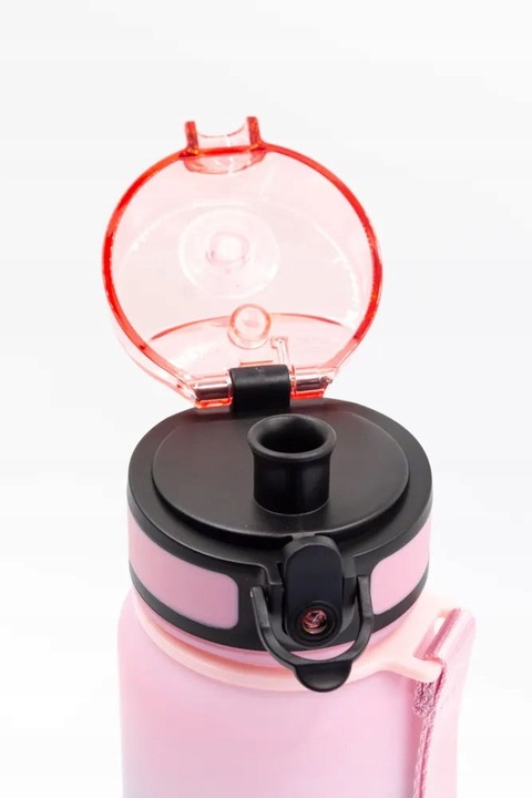 Bidon na wodę dla dziewczynki 350 ml różowo-turkusowy BPA Free