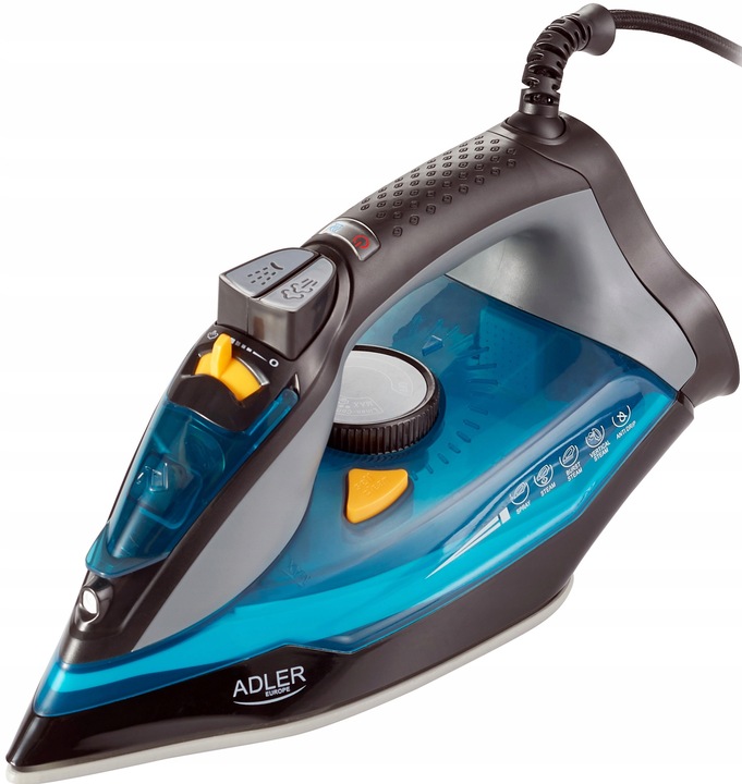 ŻELAZKO PAROWE CERAMICZNE SAMOCZYSZCZĄCE MOC 3000W STRAŻAK ANTI-CALC|DRIP