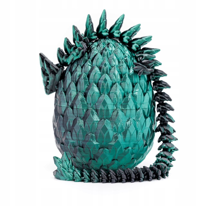 Ruchomy Kryształowy Smok Ze Smoczym Jajem DARKFOREST Rozmiar L