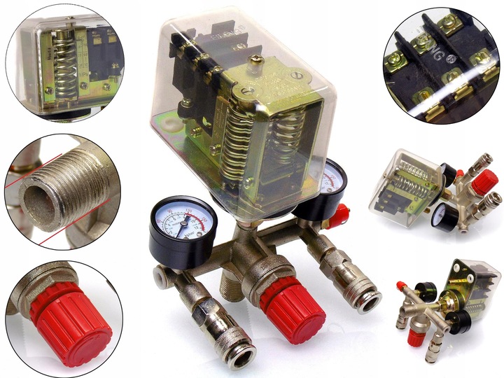 PRESOSTAT 400v włącznik ciśnieniowy do kompresora sprężarki 3 Fazy siłowy