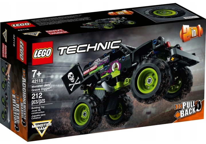 LEGO TECHNICS 42118 MONSTER JAM GRAVE DIGGER TRUCK