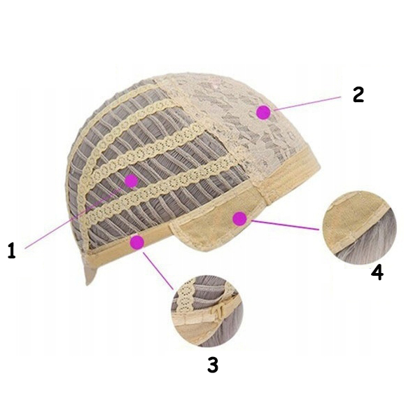 Peruka Damska Peruki Krótka Syntetyczne Włosy + Free Cap
