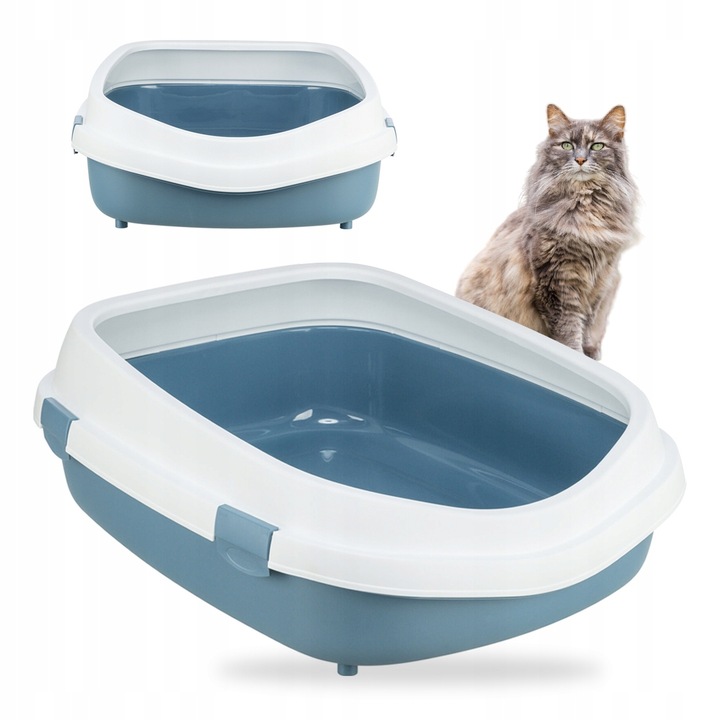 KUWETA na ŻWIREK TOALETA dla DUŻEGO KOTA z RAMKĄ TRIXIE PRIMO XXL 71X56CM