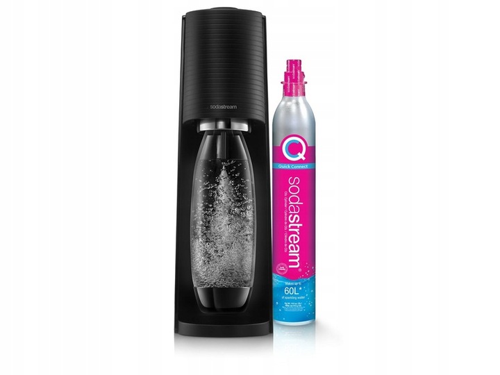 Saturator do wody SodaStream Terra czarny + butelka Fuse 1l + gaz