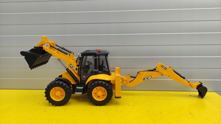 Duży model Koparko - Ładowarka JCB 5CX eco - Ruchome Części - Bruder 02454