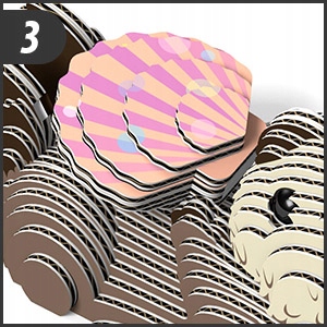 Wydra Eugy. Eko Układanka Puzzle 3D.