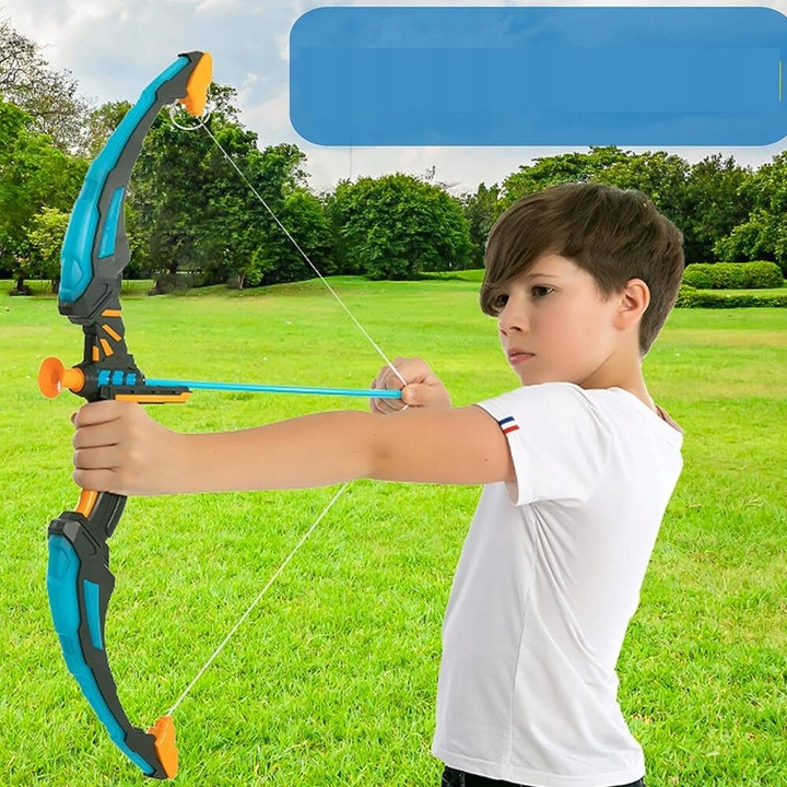 ZESTAW ŁUCZNIKA LED ŚWIECĄCY ŁUK Dla Dzieci STRZAŁY TARCZA Światła Dźwięki