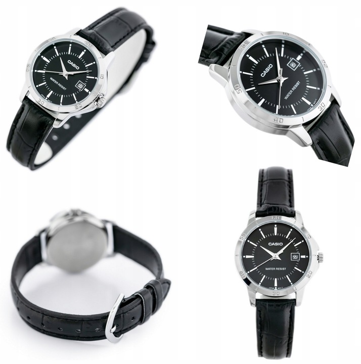 ZEGAREK DAMSKI CASIO TIARA klasyczny na pasku datownik + BOX + GRAWER