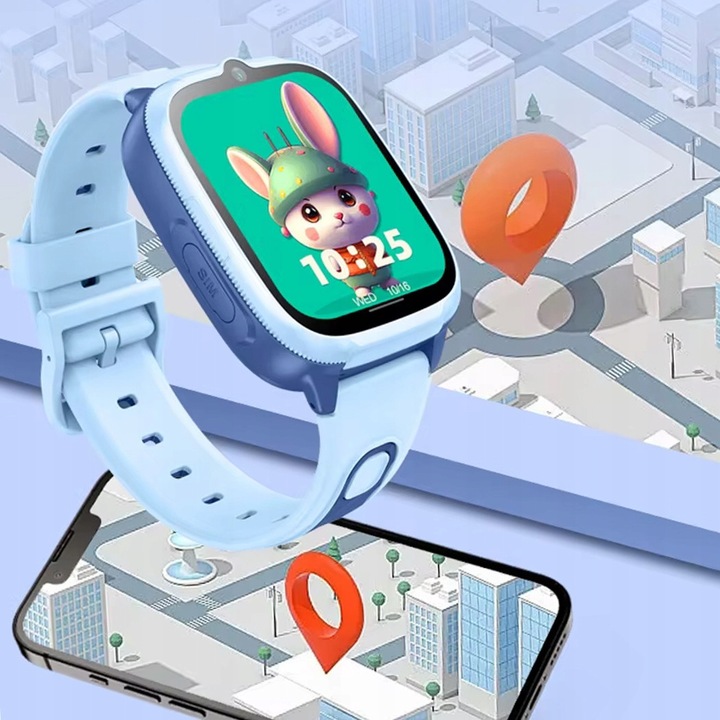 Zegarek Dla Dzieci Smartwatch 4G + SIM | Lokalizator WiFi LBS | Kamera SOS