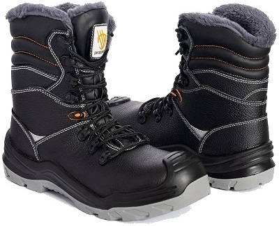 Wysokie buty robocze męskie Zimowe Ocieplane Trzewiki Wodoodporne z NOSKIEM