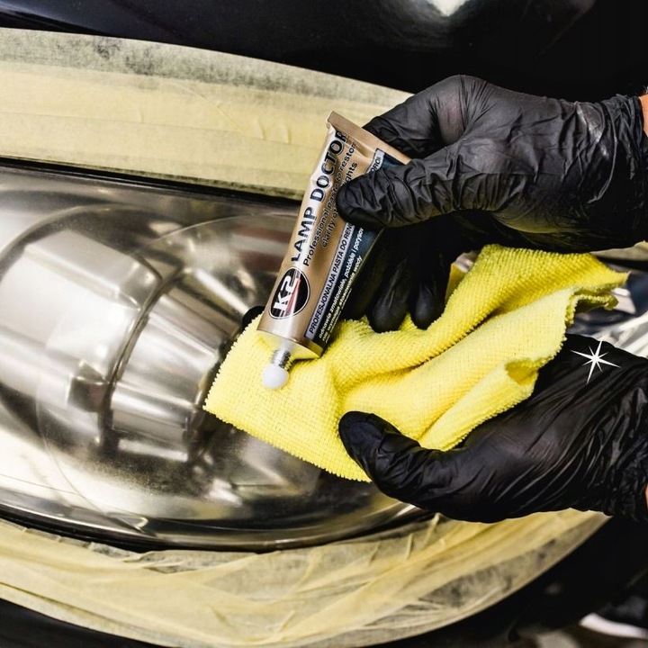 ZESTAW POLERKA RENOWACJA PASTA DO POLEROWANIA REGENERACJI REFLEKTORÓW LAMP