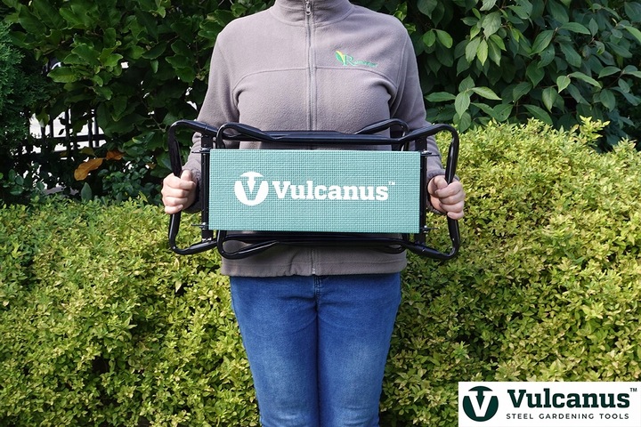 Stołek Metalowy Ogrodowy Taboret Składany Klęcznik Podkładka Taboret