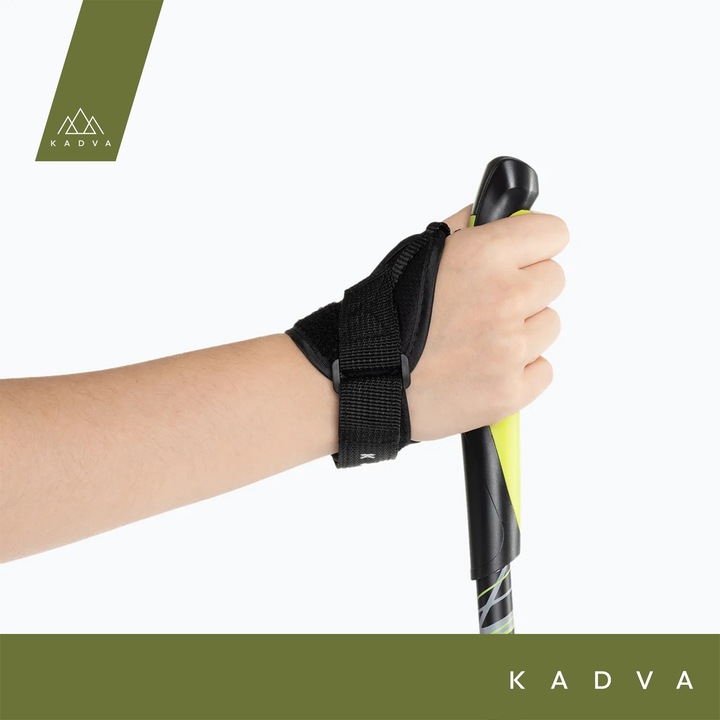 Kije nordic walking KADVA Raylan szary 115 cm Lekkie Karbon Włókno szklane