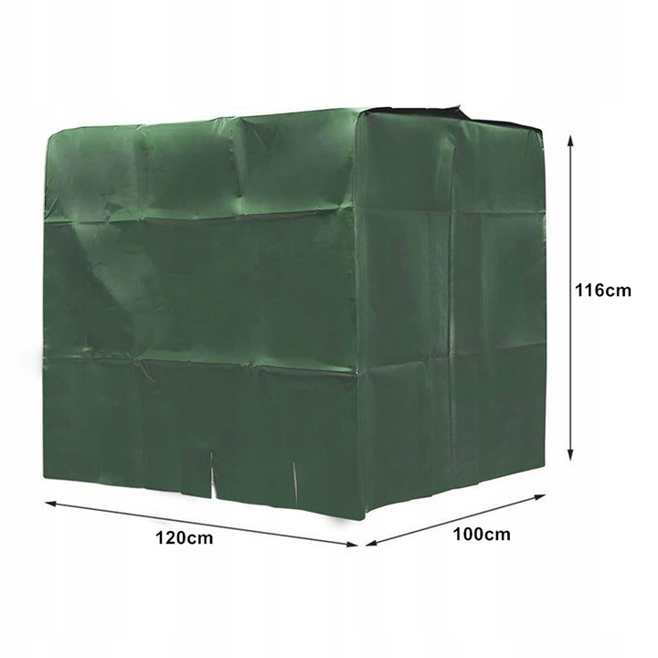 PLANDEKA OSŁONA NA MAUZER 1000L POKROWIEC ZBIORNIKA NA WODĘ 100x116x120 cm