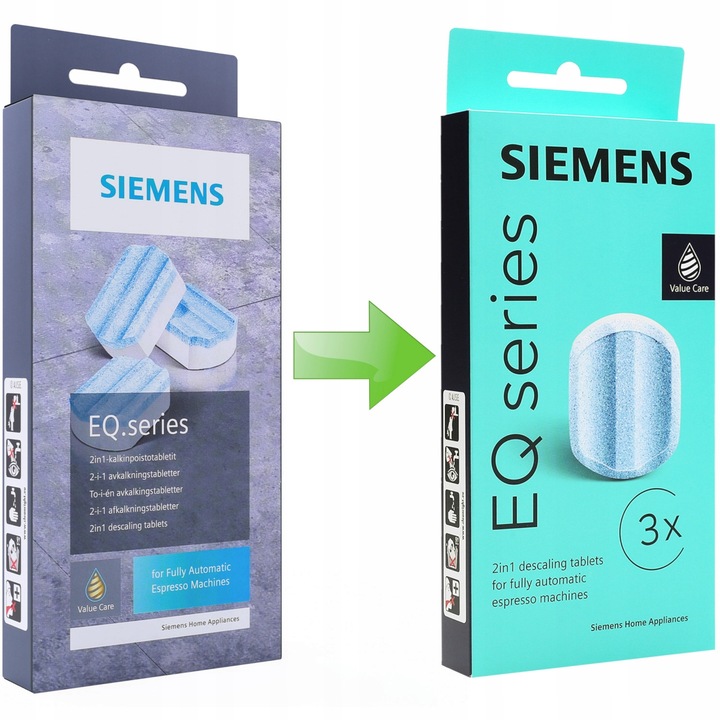 Odkamieniacz do ekspresu Siemens tabletki odkamieniające do EQ.6 plus s100