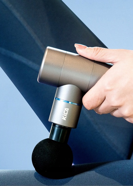 Aluminiowy pistolet do masażu Kica 4 głowice cellulit zakwasy