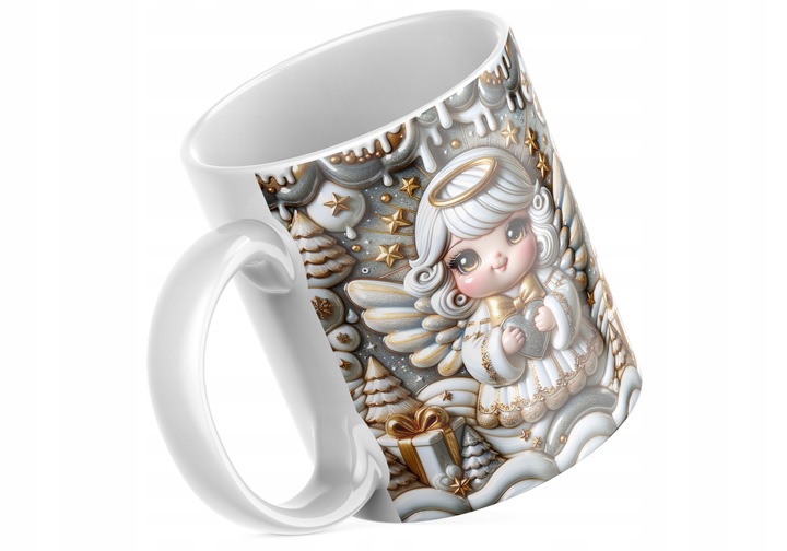 Świąteczny Kubek - Na Prezent - NOWOŚĆ - HIT - Bestseller - ANIOŁEK