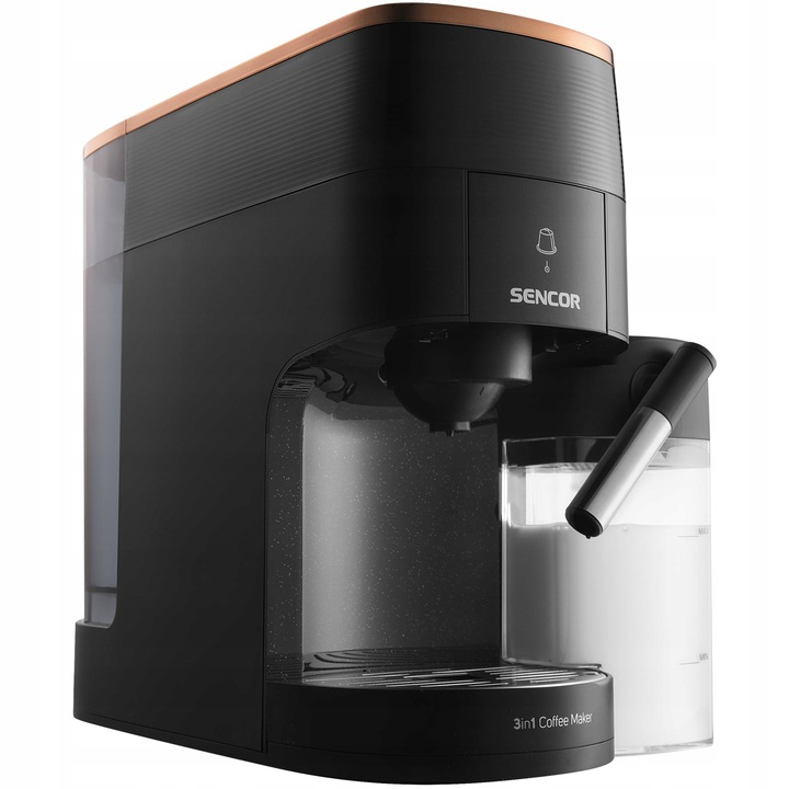 Ekspres do Kawy Kapsułkowy 3W1 Sencor SCC3000BK 1450W Nespresso Dolce Gusto