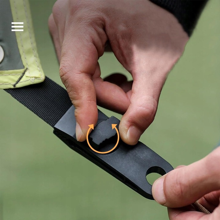 10X KLIPSÓW DO DUŻYCH OBCIĄŻEŃ Z 10 NAPINACZEM, 10 KARABIŃCZYKÓW DO MARKIZ