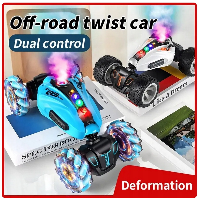 SAMOCHÓD ZDALNIE STEROWANY RĘKĄ PILOT RC DRIFT 4X4 360° LED DŹWIĘK SPRAY