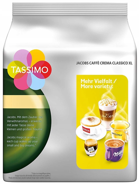 Kapsułki 5 x 16 TASSIMO Caffe Crema Classico XL