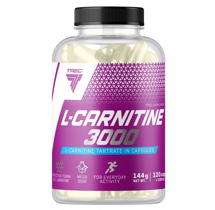 TREC NUTRITION L-CARNITINE 3000 - WIELOZADANIOWE KAPSUŁKI, REDUKCJA TKANKI
