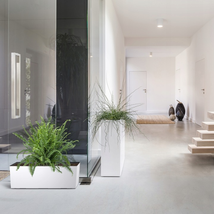 Doniczka wysoka Urbi Case T DUC800T z wkładem | Biały