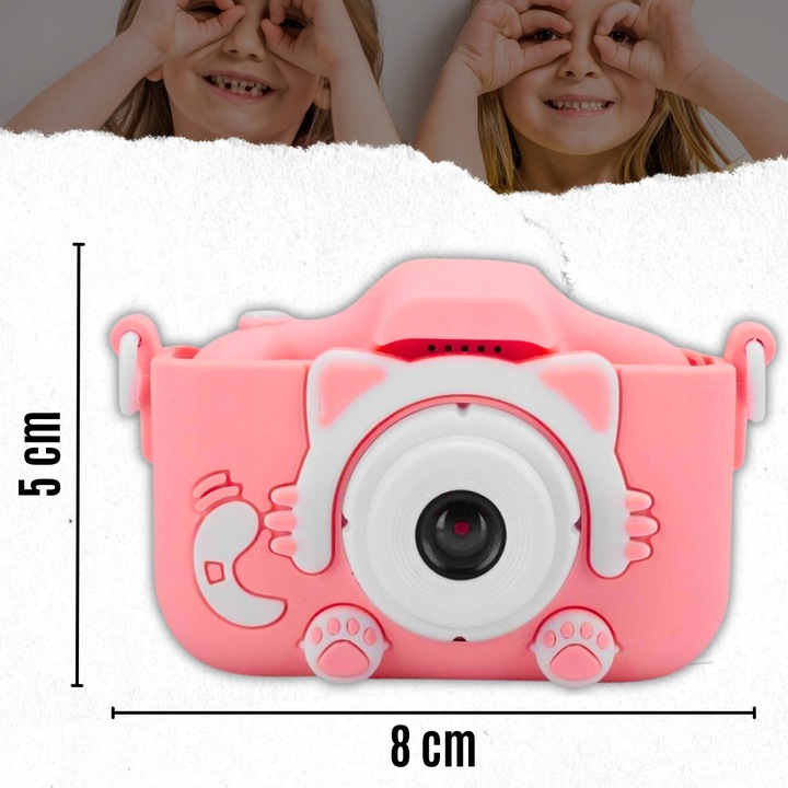 APARAT CYFROWY DLA DZIECI KOTEK Z KARTĄ PAMIĘCI FOTGRAFICZNY + GRATIS