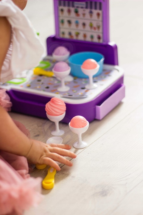 SKLEP LODZIARNIA 3w1 KUCHNIA WALIZKA LODY ZESTAW CUKIERNIA SŁODKOŚCI WOOPIE