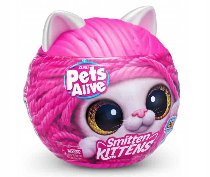 Zuru Pets Alive Smitten Kittens Interaktywny Pluszowy Kotek Niespodzianka