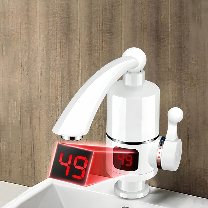 PODGRZEWACZ DO WODY PRZEPŁYWOWY 3000W ELEKTRYCZNY STOPNI WYŚWIETLACZ LCD