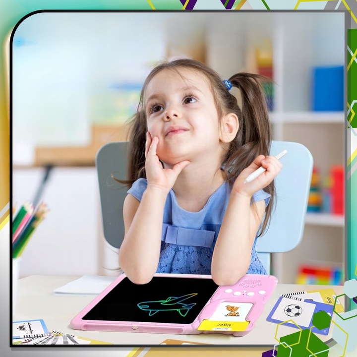 CZYTNIK KART DO NAUKI SŁÓWEK ANGIELSKI ZABAWKA DLA DZIECI RYSIK ZNIKOPIS