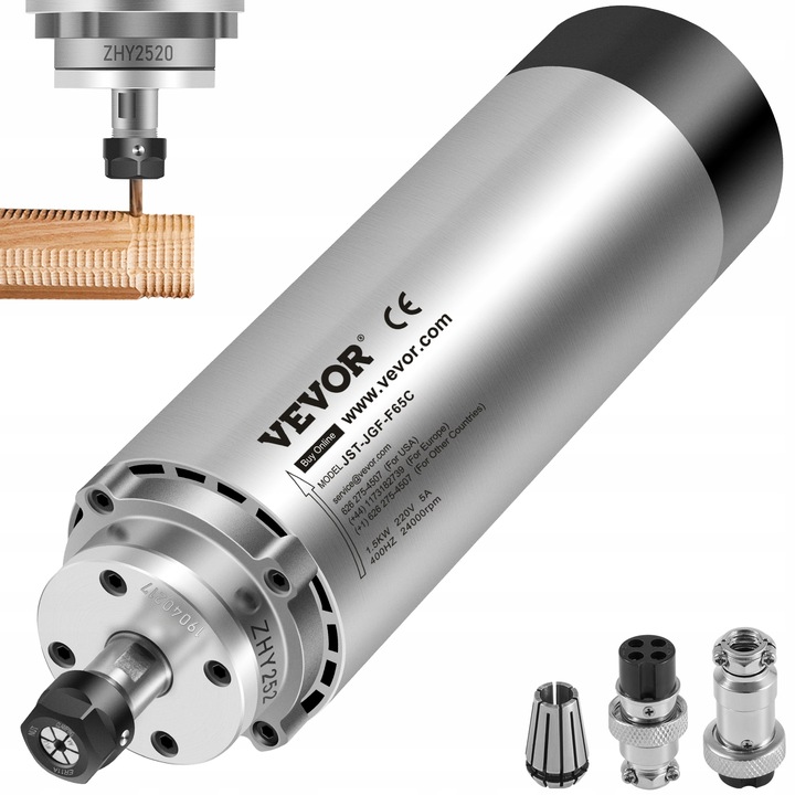 1.5KW 220V chłodzony powietrzem silnik wrzeciona do frezarki grawerującej