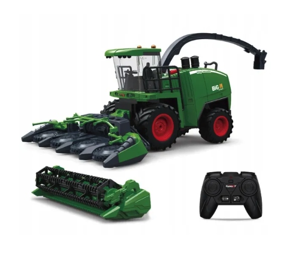 KOMBAJN ZDALNIE STEROWANY 2W1 DŹWIĘK ŚWIATŁA DYM PILOT RC