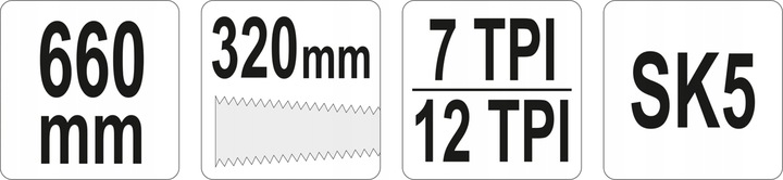 YATO PIŁA RĘCZNA DO DREWNA DWUSTRONNA JAPOŃSKA 320 MM YT-31310 STALOWA