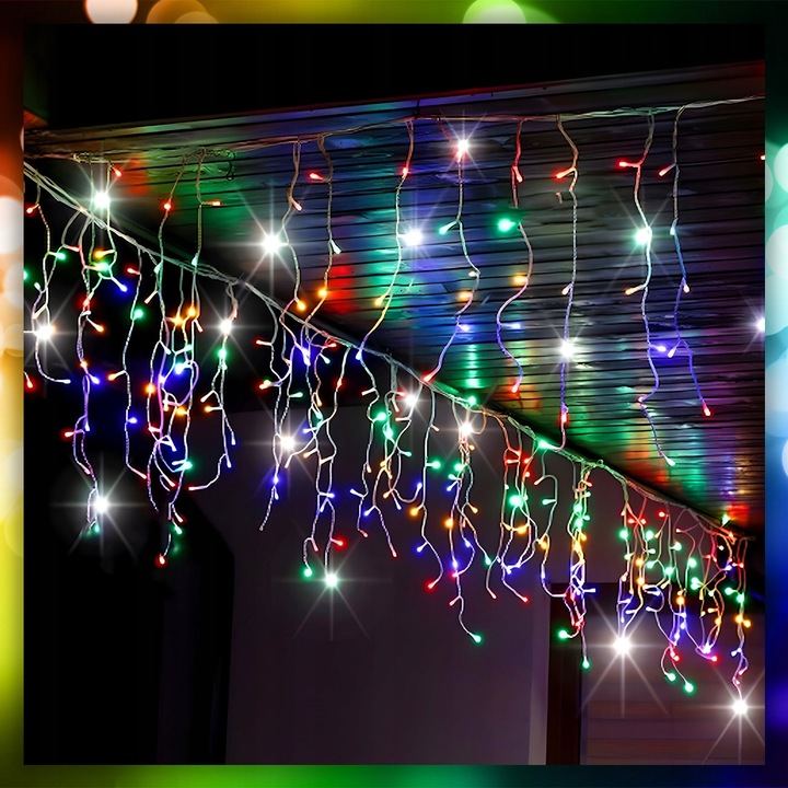 SOPLE LAMPKI CHOINKOWE ŚWIATEŁKA 300 LED 12M GRUBY KABEL FLASH ZEWNĘTRZNE