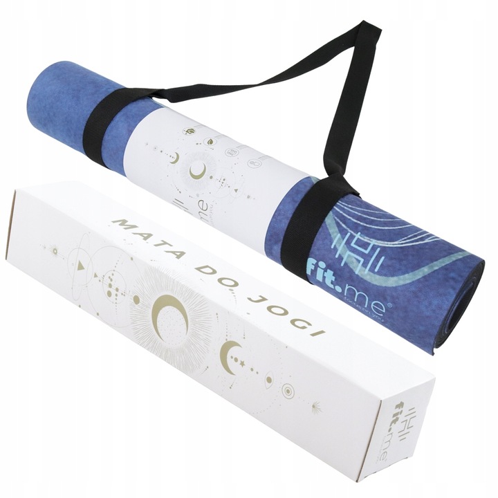 PIĘKNA MATA PREMIUM DO JOGI ĆWICZEŃ STABILNA ZAMSZOWA MIĘKKA 4 MM ZE WZOREM
