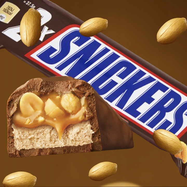 SNICKERS Baton z karmelem i orzechami 12x75g