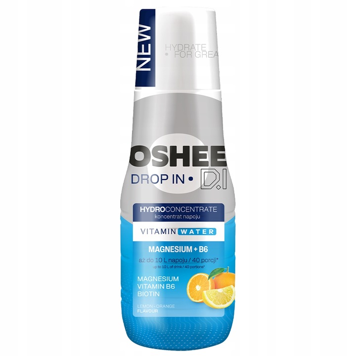 3x SYROP OSHEE DROP IN 500ML ELEKTROLITY WITAMINY MINERAŁY DO SATURATORA