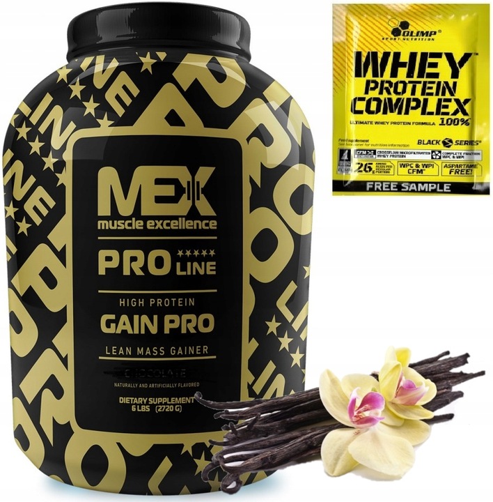 MEX GAIN PRO GAINER MASA BULK 2720G GRATISY SMAK: WANILIOWY