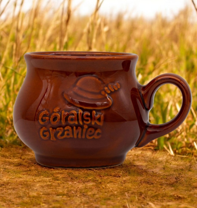 Komplet 2x KUBEK kamionkowy DO GRZAŃCA na grzane wino piwo zestaw do wina