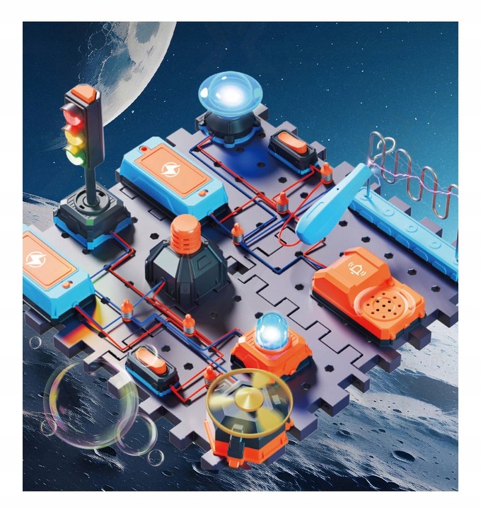 NAUKOWIEC LABORATORIUM ELEKTRONIKI DLA DZIECI ZESTAW EDUKACYJNY DLA DZIECI