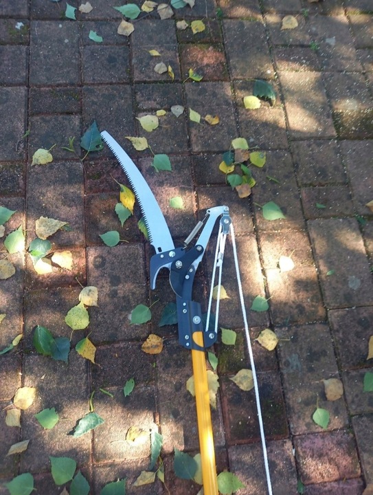 SEKATOR OGRODOWY TELESKOPOWY WYSIĘGNIK PIŁA 2W1 DO GAŁĘZI KRZEWÓW KONARÓW