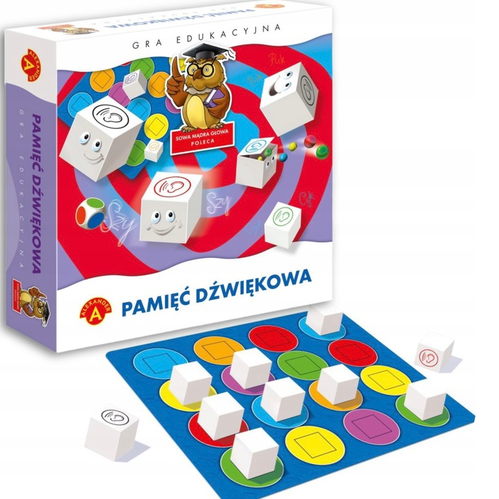Zestaw Gra edukacyjna PAMIĘĆ DŹWIĘKOWA Alexander LOGOPEDIA, SŁUCH + OŁÓWEK
