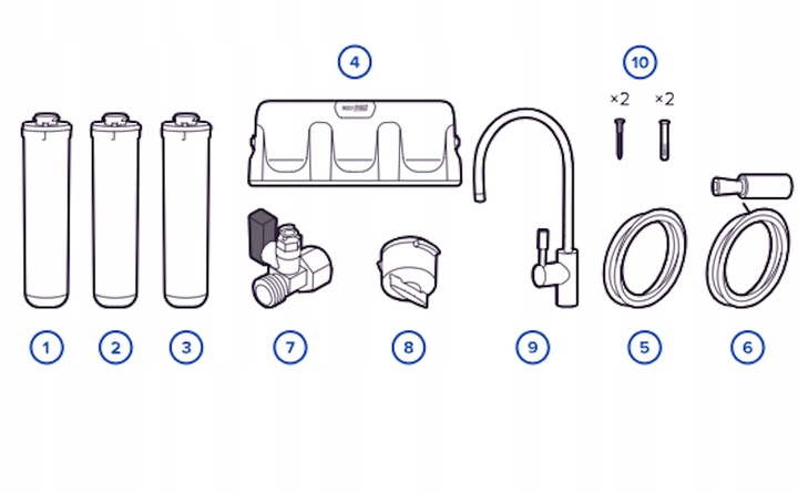 Filtr twardej wody pod zlew AQUAPHOR ECO H PRO zmiękczanie czarna wylewka