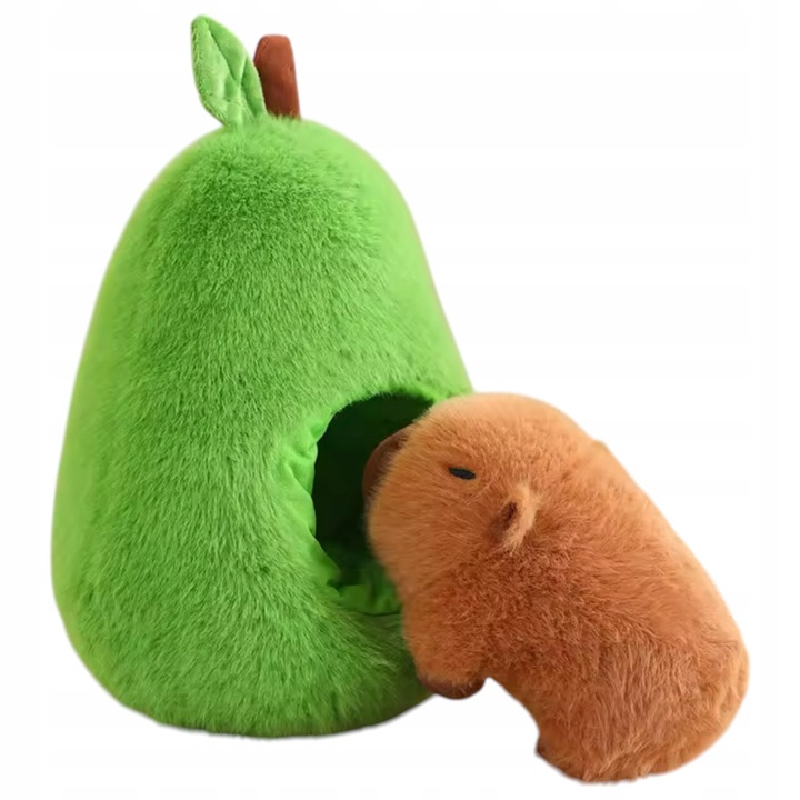 KAPIBARA W AWOKADO DUŻA MASKOTKA KAPIBARA PLUSZAK PRZYTULANKA ZABAWKA