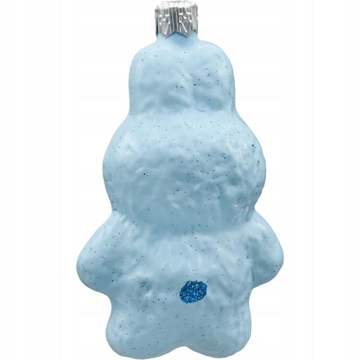 Bombka choinkowa ręcznie malowana - Labubu: błękitne
